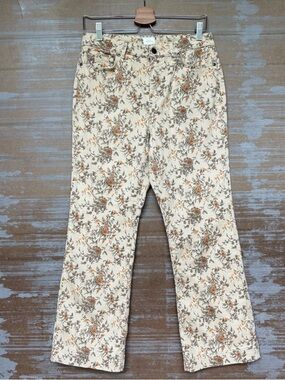 Ann Mashburn Kendall Flare 5 Pocket Jean Floral Prairie Western Preppy Womens 29